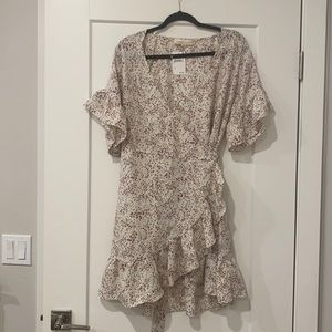 Brand new floral wrap floral dress